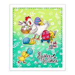 Happy Easter Hen and Chicks Transparent Stamp/Stamp and Die Set (please order items separately as required)