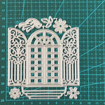 Beautiful French-Window Style Metal Cutting Die, Size on Photo