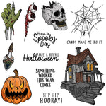 Wicked Spooky Halloween Transparent Stamps, Stamp and Die Set (please order items separately)