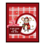 Charming Christmas Mice Transparent Stamps, Stamp and Die Set (please order items separately)