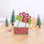 Lovely Christmas Gift Box Metal Cutting Die, Size on Photo