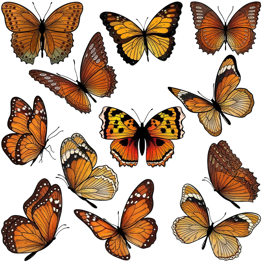 Magnificent and Versatile Butterflies Transparent Stamps