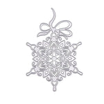 Exquisite and Intricate Snowflake Metal Cutting Die, 8 cm x 12 cm/3.14 in x 4.72 in