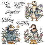 Adorable Duckies in Jackets Transparent Stamps, Dies, Stamp and Die Set (please order items separately)