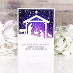 Beautiful Christmas Nativity Scene Metal Cutting Die, 9 cm × 7.5 cm/3.54 in x 2.95 in