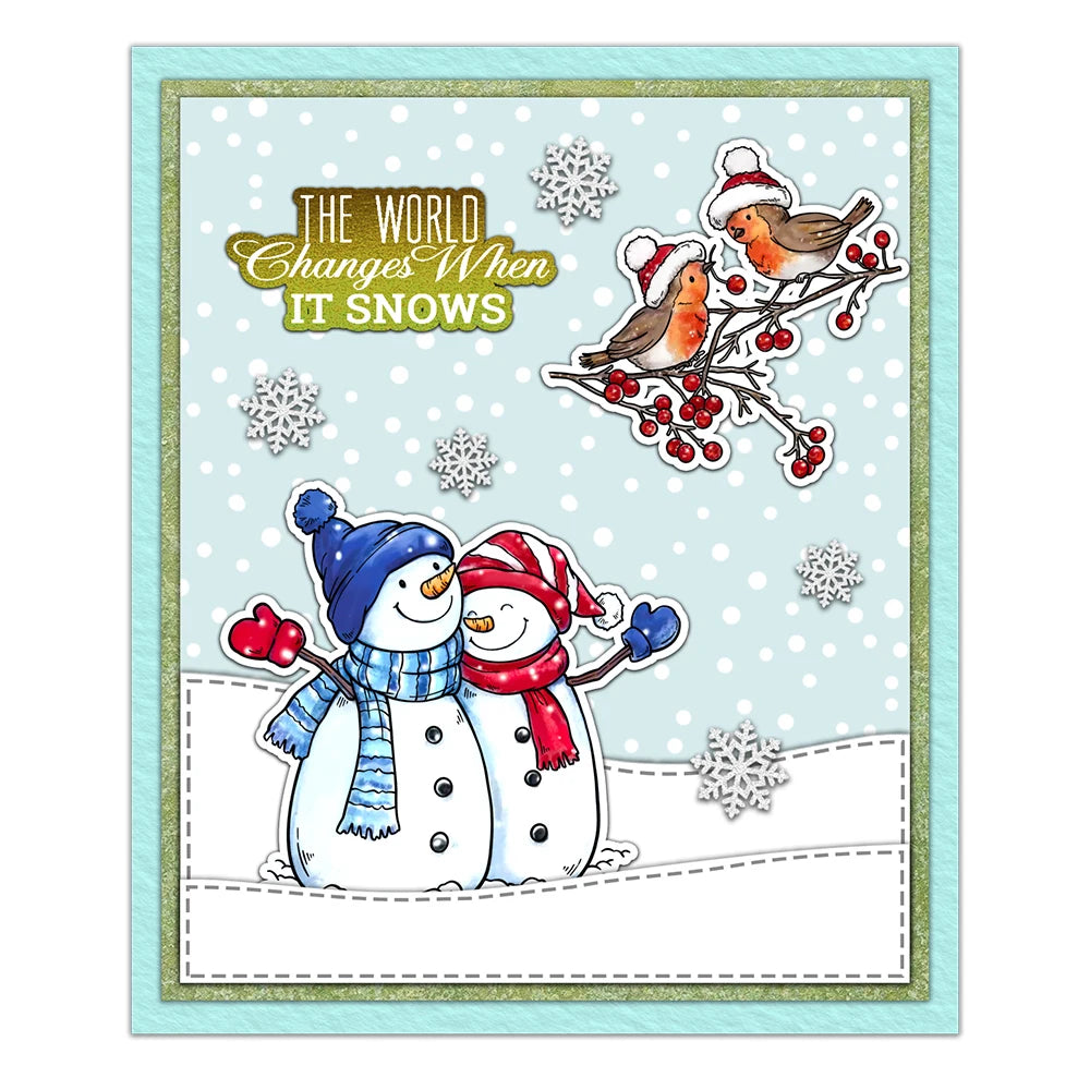 There's "Snow" Place Like Home Christmas Transparent Stamps, Stamp and Die Set (please order items separately)