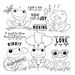 Delightful Froggies "You Make Me Jump For Joy" Transparent Stamps