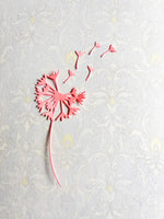 Exquisite and Delicate Dandelion Metal Cutting Die, 8 cm x 5.4 cm/3.15 in x 2.12 in