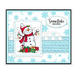 Adorable Snowmen Sending Christmas Love Transparent Stamps, Dies, Stamp and Die Set, Stencils (please order items separately)