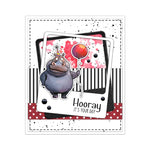 Amusing Animals Sending Birthday Sentiments Transparent Stamps, Stamp and Die Set (please order items separately)