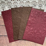 Beautiful Embossing Folders, Various Designs, 11 cm x 16 cm/4.33 in x 6.29 in