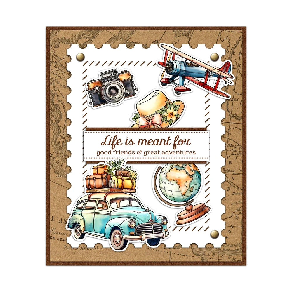 Cute Time for Holidays Transparent Stamps