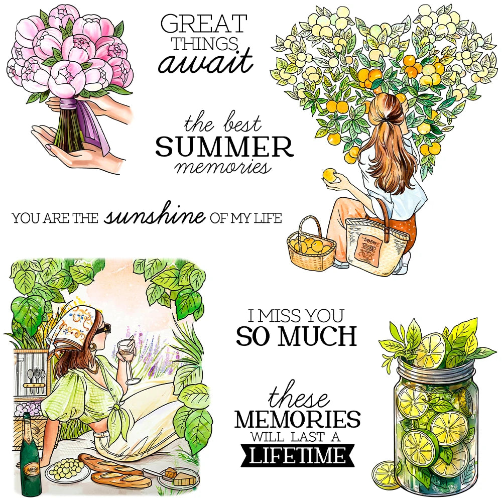 Beautiful Summer Memories Transparent Stamps