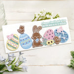 Gorgeous Variety Of Easter Eggs Metal Cutting Dies, Size on Photo