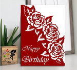 Gorgeous Rose Edge Metal Cutting Die, 15.7 cm x 11.8 cm/6.18 in x 4.64 in