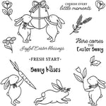 Delightful Bunny Kisses Transparent Stamps, Dies, Stamp and Die Set (please order items separately)