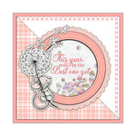 Sweet Mouse with Flowers Transparent Stamps, Stamp and Die Set (please order items separately)