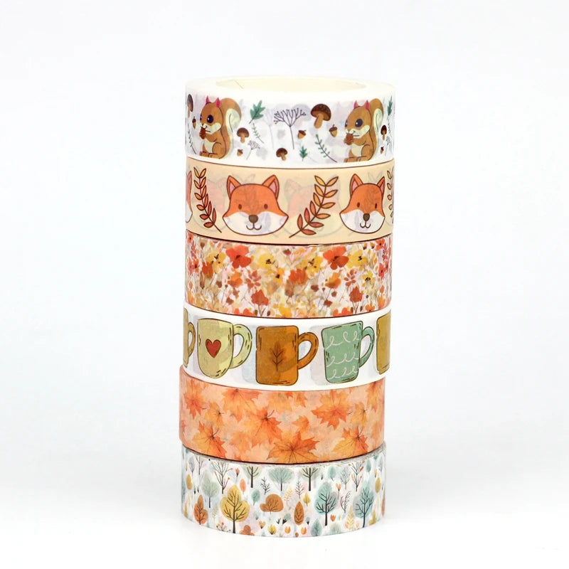 Delightful Selection of Washi Tapes, Various Designs (please select design as required), 1 Piece, 10m