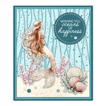 Gorgeous Mermaid with Fish and Seashells Transparent Stamps, Stamp and Die Set (please order items separately)