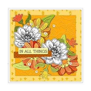 Delightful Blooms For You With Lovely Sentiments Transparent Stamps, Dies, Stamp and Die Set (please order items separately)