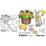 Beautiful Great Gift Of Easter Transparent Stamp