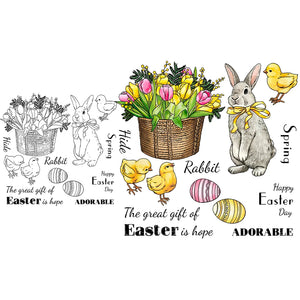 Beautiful Great Gift Of Easter Transparent Stamp