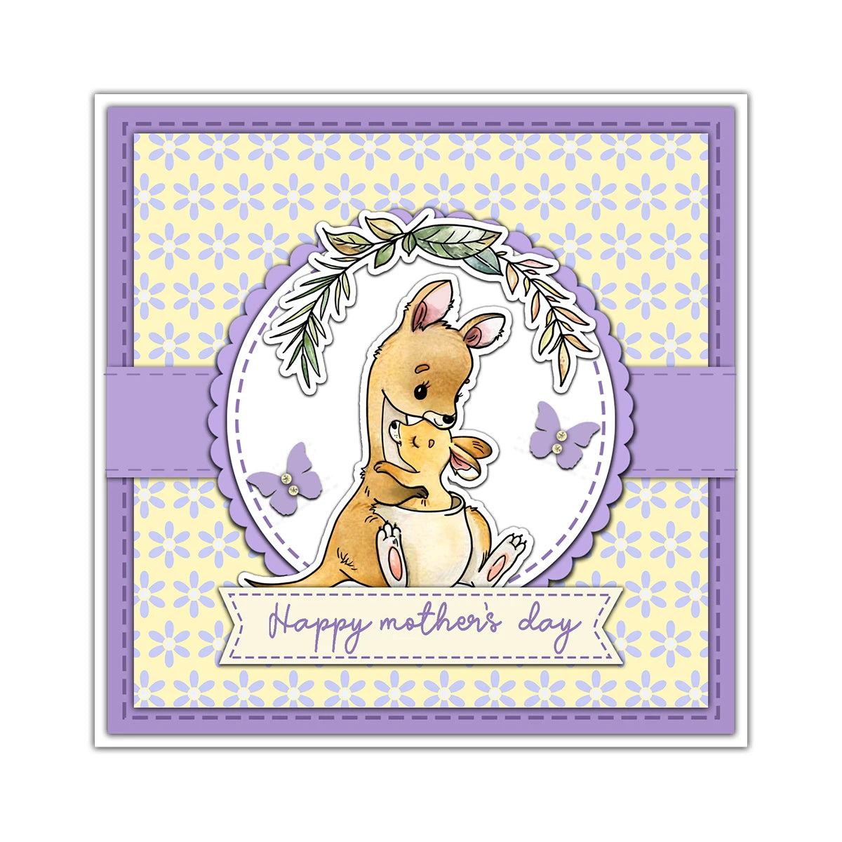 Gorgeous Australian Animals Sending Mother's Day Love Transparent Stamps, Dies, Stamp and Die Set (please order items separately)