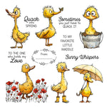 Adorable Little Duckies Sending Happy Wishes Transparent Stamps, Dies, Stamp and Die Set (please order items separately)