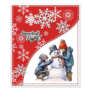 Cute Fun in the Snow Transparent Stamps