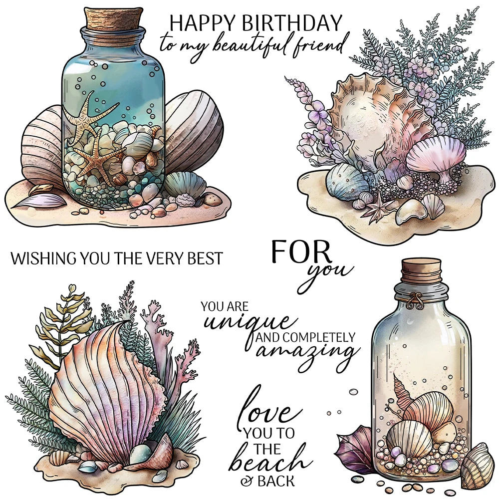 Lovely by the Sea Transparent Stamps