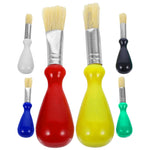 Versatile Ergonomic Paintbrush Set – Adaptive Grip for Effortless Painting, 6 Pieces