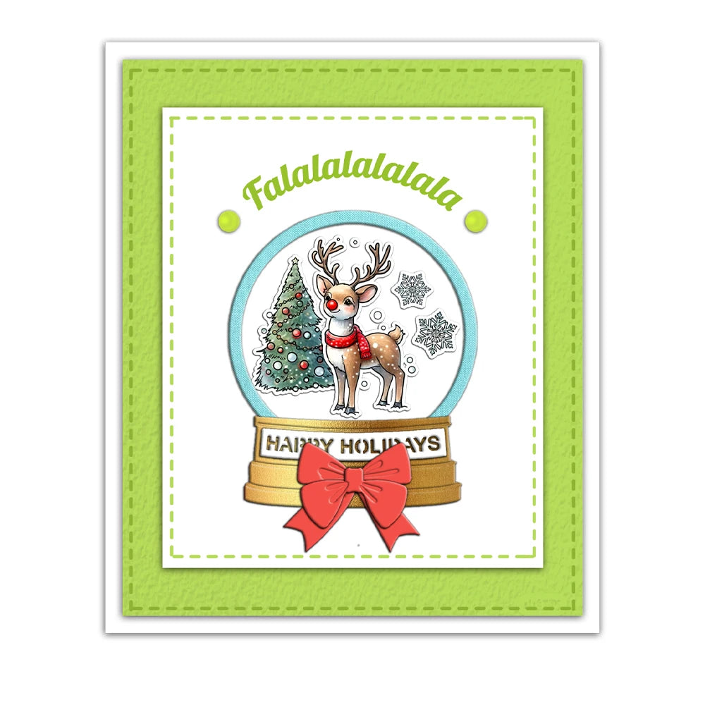 'Tis The Christmas Season Transparent Stamps, Dies, Stamp and Die Set (please order items separately)