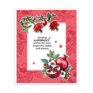 Gorgeous Sweet Pomegranate Transparent Stamps