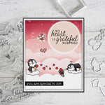 Cute Little Penguins Transparent Stamps, Dies, Stamp and Die Set (please order items separately)