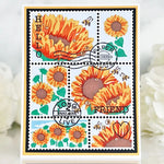 Versatile Stamp Design Background Frame Metal Cutting Die, Size on Photo