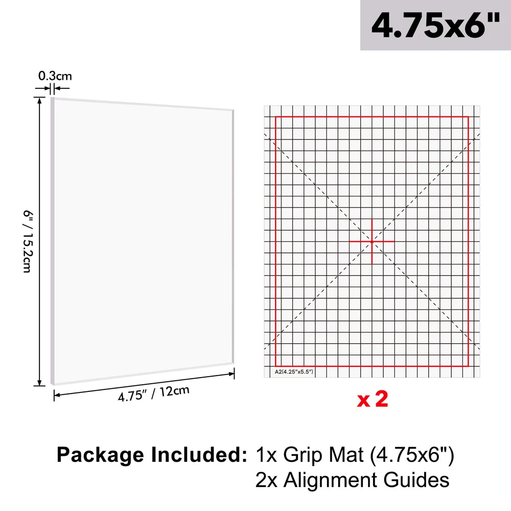 Versatile Photopolymer Grip Mat – Sticky Craft Mat for Stamp Positioning/Cardstock Stabilisation