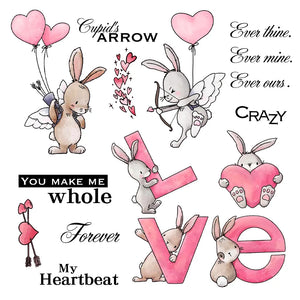 Delightful Cupid's Arrow Transparent Stamps, Dies, Stamp and Die Set (please order items separately)