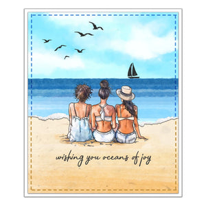 Happy Time for the Beach Transparent Stamps