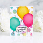 Stunning Birthday Balloons Metal Cutting Dies, Size on Photo