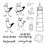 Funny Ducks on Holiday, Transparent Stamps/Dies (please order items separately)