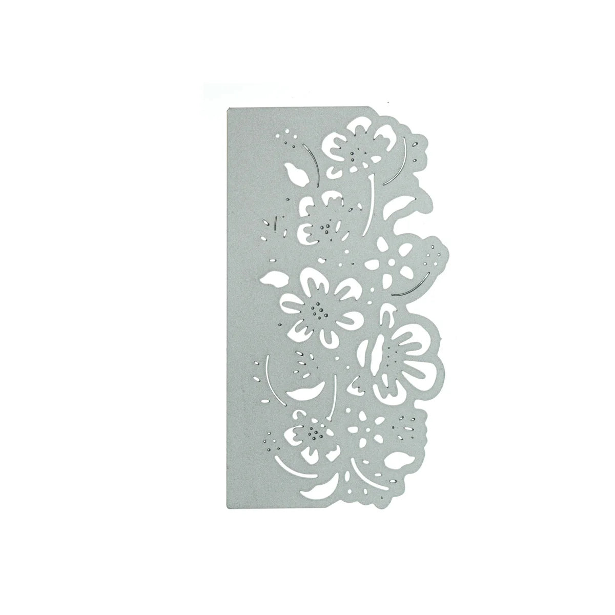 Exquisite Border Rambling Flower Metal Cutting Die, Size on Photo