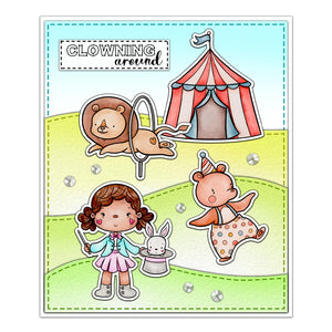 Cute Circus Time Transparent Stamp