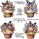 Gorgeous Sweet Cupcakes Transparent Stamps