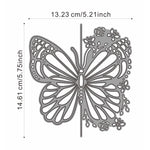 Gorgeous Large Butterfly Metal Cutting Die, Size on Photo