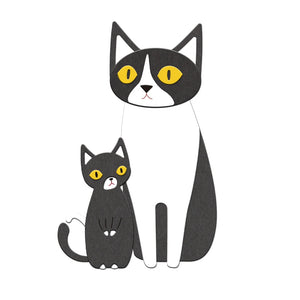 Adorable Mummy Cat and Kitten Metal Cutting Dies