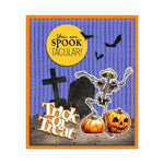 Funny Skeletons Having Fun on Halloween Transparent Stamps, Stamp and Die Set (please order items separately)