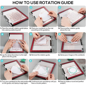 Versatile Photopolymer Grip Mat – Sticky Craft Mat for Stamp Positioning/Cardstock Stabilisation