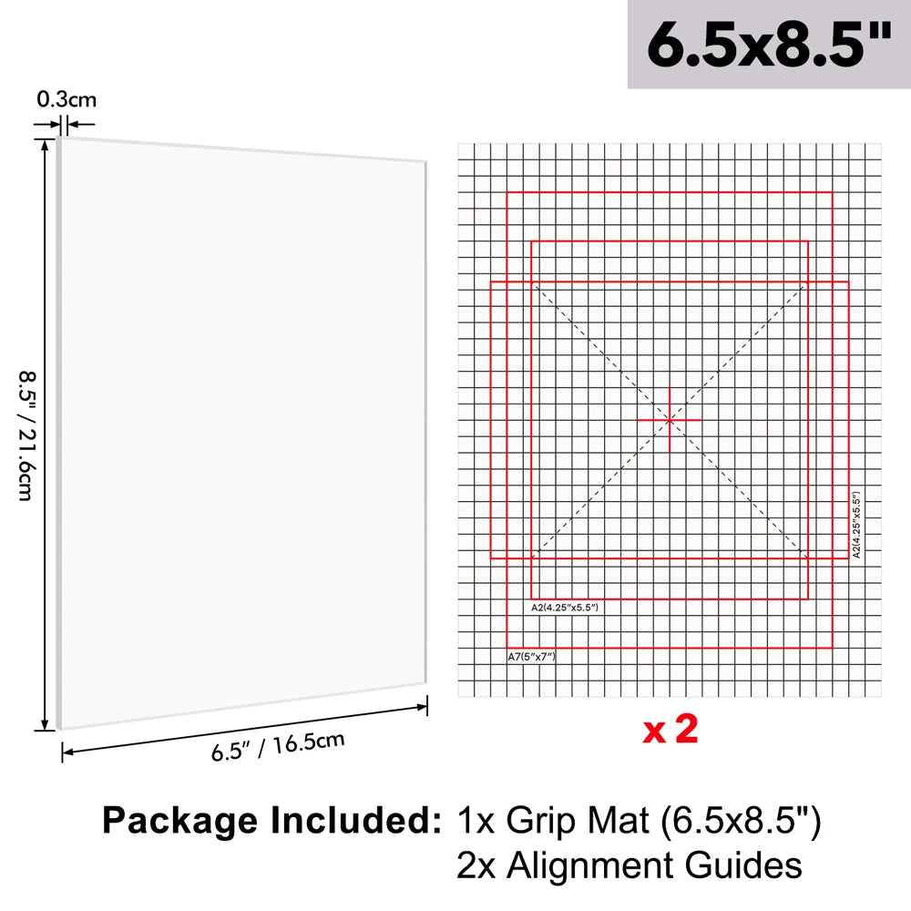 Versatile Photopolymer Grip Mat – Sticky Craft Mat for Stamp Positioning/Cardstock Stabilisation