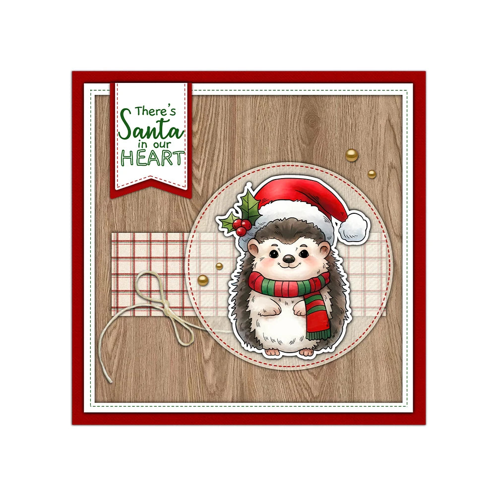 Gorgeous Baby Animals Sending Love At Christmas Transparent Stamps, Dies, Stamp and Die Set (please order items separately)