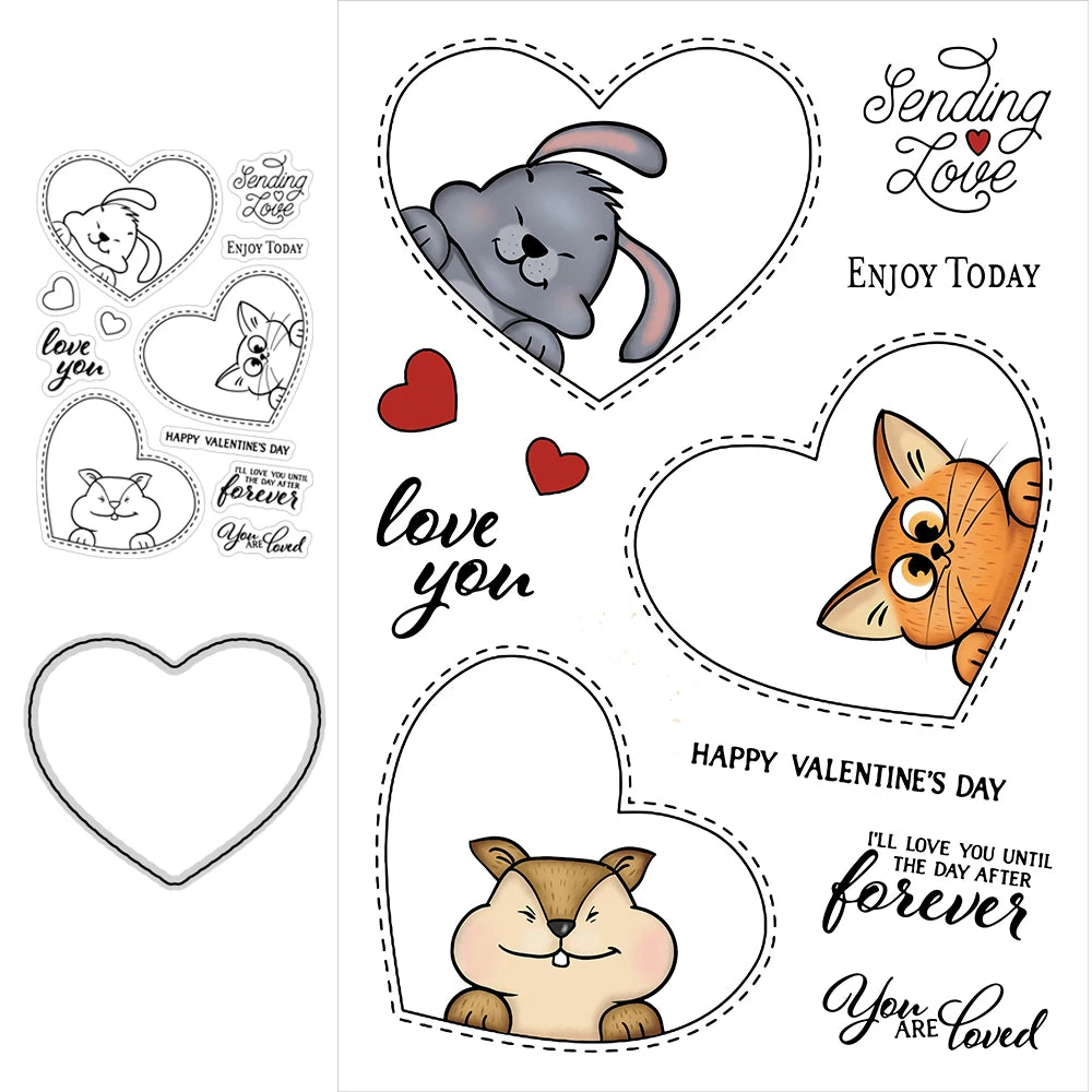 Adorable "I'll Love You Until The Day After Forever" Stamp/Die (please order items separately)